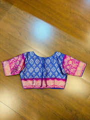 Rajeshwari Grace- Katan Silk Banarasi Zari Woven Designer Blouse