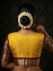 Rajeshwari Grace- Katan Silk Banarasi Zari Woven Designer Blouse