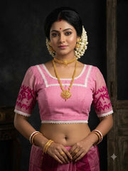 Golapi Jamdani Designer Blouse
