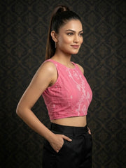 Woven to Impress – Cotton Jamdani Woven Designer Blouse