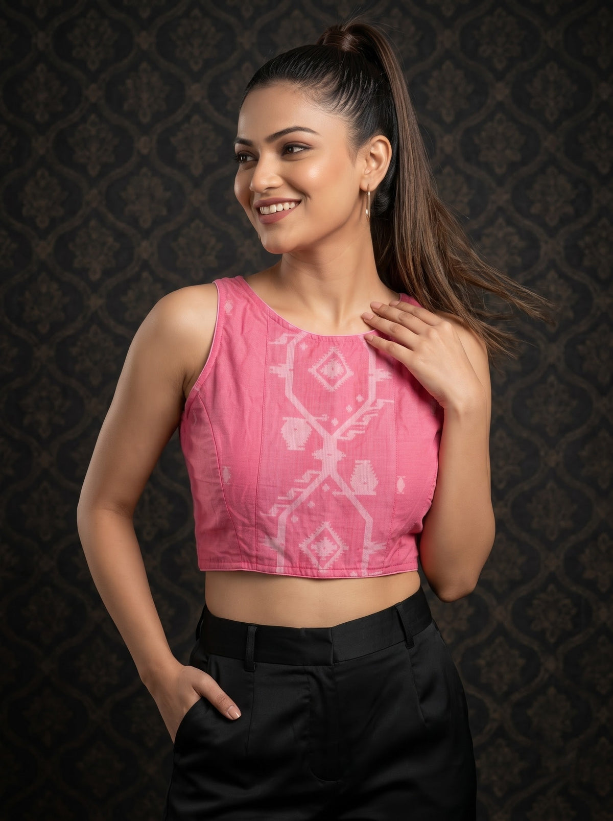 Woven to Impress – Cotton Jamdani Woven Designer Blouse