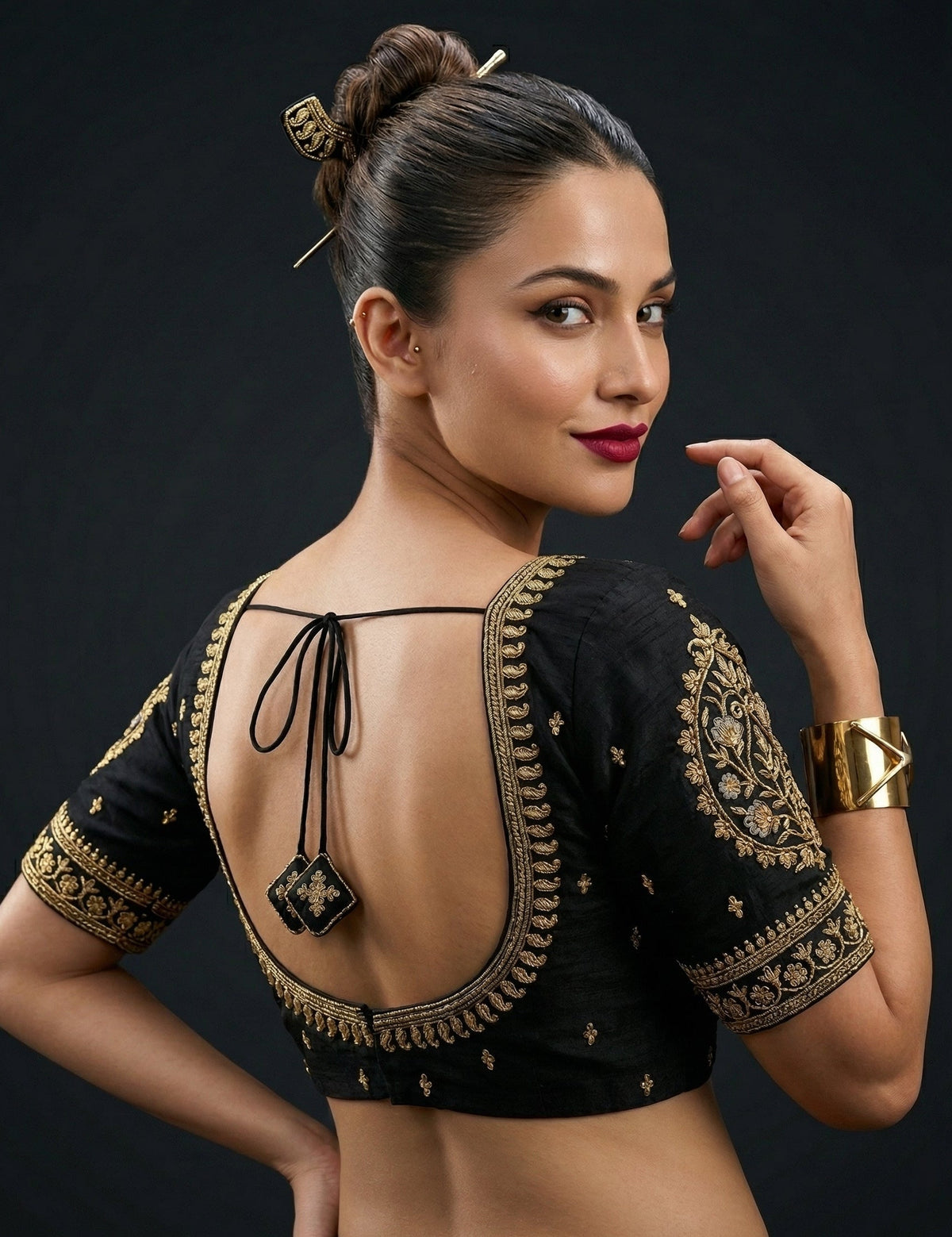 Sparkling Eyes-Designer Blouse